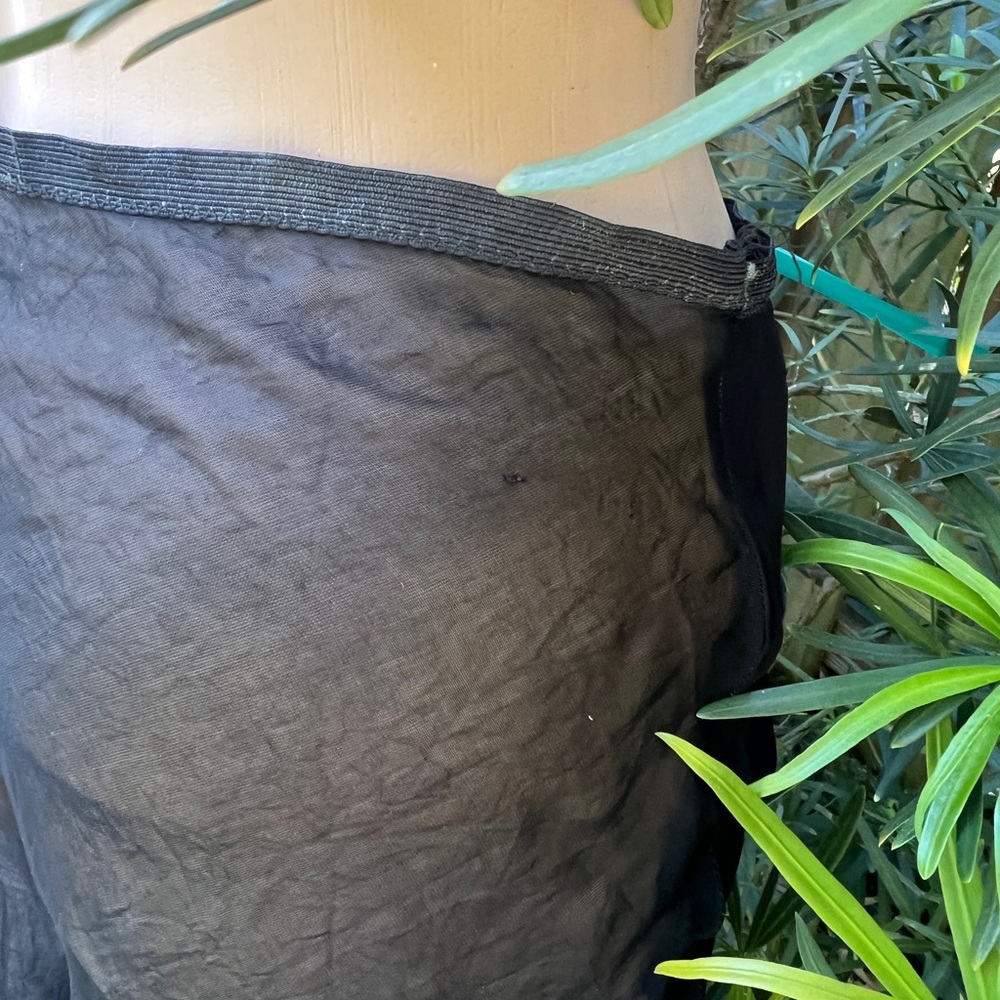 VINTAGE BLACK SHEER UNDER GARMENT- Small - Picture 8 of 9
